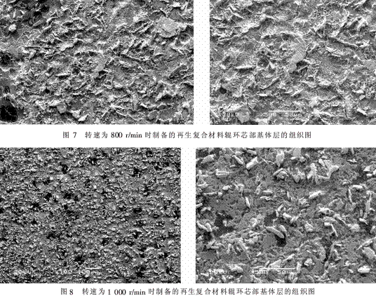 離心機轉(zhuǎn)速對再生復(fù)合材料輥環(huán)組織和性能的影響